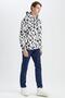 Regular Fit Hooded Fleece Sweatshirt - 2