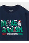 LCW Kids Crew Neck New Year's Themed Long Sleeve Boy's Pajama Set - 6