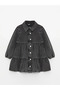 LCW baby Basic Long Sleeve Baby Girl Jean Dress - 4