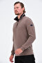Zippered Regular Fit Suede Detailed Long Sleeve Men's Thessaloniki Sweatshirt - 3