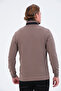 Zippered Regular Fit Suede Detailed Long Sleeve Men's Thessaloniki Sweatshirt - 6