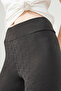 Leather Look Black Leggings, Daily Wear Leggings - 7