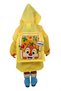 Unisex Children's Hooded Raincoat - Animal Figure, Yellow Color, Bag Protected - 3