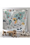Wall Cloth Children's Room World Map Quality Canvas Wall Tapestry-4045 - 7
