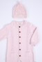 Organic 100% Knitwear Girl Boy Baby Beret Jumpsuit Set 5717 - 4