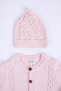 Organic 100% Knitwear Girl Boy Baby Beret Jumpsuit Set 5717 - 5
