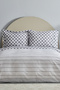 Cordova Anthracite 100% Cotton Double Duvet Cover Set