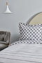 Cordova Anthracite 100% Cotton Double Duvet Cover Set - 2