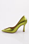Kiwi Metallic 101663236   - Pointed Toe t and B Letter Buckle Women's Heeled Shoes - 3