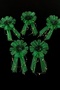 Green Bundle Ornament, Bride Groom Dowry Wedding Engagement Convoy Bride Car Circumcision Henna Ornament 5 Pieces