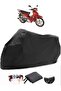 Bisan Roadstar Cub Black Motorcycle Tarpaulin Waterproof Durable Fabric