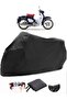 Honda Super Cub C125 Black Motorcycle Tarpaulin Waterproof Durable Fabric