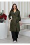 New Season Oversize Long Trench Coat Khaki - 6