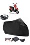 Stmax Lindy 50 Backpack Compatible Black Motorcycle Tarpaulin Waterproof Durable Fabric