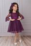 Girls' Buckled Dress Girls' Dress Tulle Lace Dress - 4
