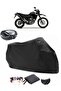 Yamaha XT 660 R Rear Bag Compatible Black Motorcycle Tarpaulin Waterproof Durable Fabric