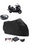 Suzuki Burgman AN 650 ABS Rear Bag Compatible Black Motorcycle Tarpaulin Waterproof Durable Fabric