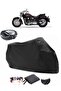 Yamaha XVS 1100 Drag Star Rear Bag Compatible Black Motorcycle Tarpaulin Waterproof Durable Fabric