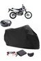 Suzuki DRZ400 S Rear Bag Compatible Black Motorcycle Tarpaulin Waterproof Durable Fabric