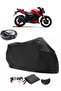 TVS Apache RTR 200 Backpack Compatible Black Motorcycle Tarpaulin Waterproof Durable Fabric