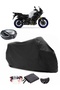 Yamaha Super Tenere 1200ZE Rear Bag Compatible Black Motorcycle Tarpaulin Waterproof Durable Fabric