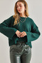 Women's Khaki Patterned Knitwear Sweater 20234918 - 5