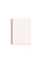 STRIPED 16x22 CM 80 SHEETS PLASTIC COVER WIRE NOTEBOOK CREAM COLOR 60 GR LIGHT PAPER - 2