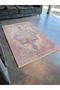Pink Blue Themed Traditional Motif Ethnic Patterned Vintage Decorative Carpet 1975 - 3