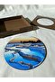Set of 4 Wooden Coasters with Türkiye View - 5
