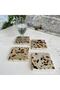 Terrazzo Stone Coasters - طقم مكون من 4 كوستر حجري - 2
