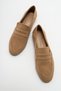 ORFEO Beige Suede Loafer Casual Women's Shoes - 3