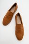 ORFEO Tan Suede Loafer Casual Women's Shoes - 3
