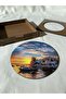 Set of 4 Wooden Coasters with Izmir View - 5