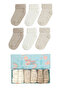 6 Pack Organic Cotton Non-Slip Kids/Baby Socks Special Boxed