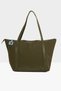 Khaki Women's Colorful Tassel Detailed Satin Tote Bag M000008174 - 3