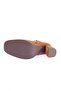 Tan Suede Women's Heeled Boots - Belt Detailed, Model 2110162821 - 5
