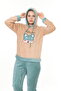 Women's Salmon soft soft high quality fabric embroidery detailed pajamas set - 5