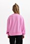 Girl's Printed Crew Neck Soft Fuzzy Thick Sweatshirt - 5