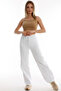 High Waist Zippered Wide Leg Plaszo Jeans - Loose Fit Jeans - 3
