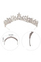 Dream Model Bridal Crown for Henna Night, Crown for Costume and Party, Special Bridal Crown for Henna Night, Silver - 8