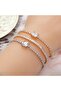 Baguette Stone Waterway Design - Elegant Steel Bracelet