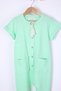 Girl's Boy's Casual Seersucker Jumpsuit 1706 - 3