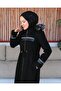 KMKKOMBİN HIJAB CLOTHING FULL LENGTH PLUS SIZE CACHET COAT - 3
