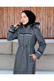 KMKKOMBİN HIJAB CLOTHING FULL LENGTH PLUS SIZE CACHET COAT - 2