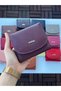 LUISY MODEL GENUINE LEATHER ZIPPER DETAILED WOMEN'S WALLET CLARET