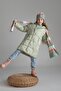 Girl's Fleece Lined Hooded Long Coat X6512a622au - 4
