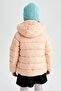 Girl's Hooded Lining Fleece Puffer Coat - 7