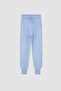 Jogger Knitwear Trousers with Pockets Basic Flat Waist with Elastic Laces R1701Az22Au - 5