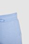 Jogger Knitwear Trousers with Pockets Basic Flat Waist with Elastic Laces R1701Az22Au - 6