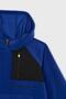 Boy's Hooded Pocket Printed Kangaroo Pocket Fleece Sweatshirt - 8